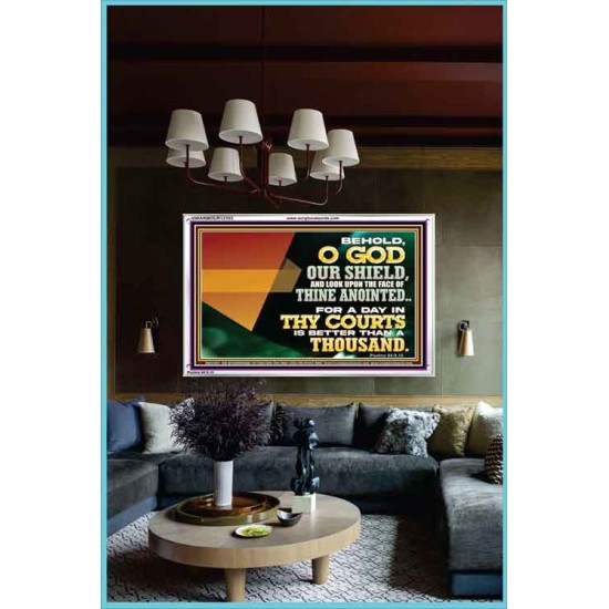 A DAY IN THY COURTS IS BETTER THAN A THOUSAND  Acrylic Frame Sciptural Décor  GWARMOUR12103  