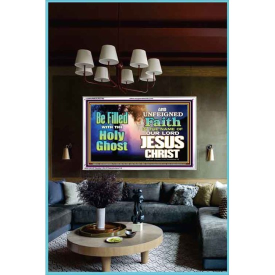 BE FILLED WITH THE HOLY GHOST  Large Wall Art Acrylic Frame  GWARMOUR9793  