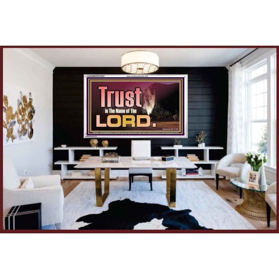 TRUST IN THE NAME OF THE LORD  Unique Scriptural ArtWork  GWARMOUR10303  