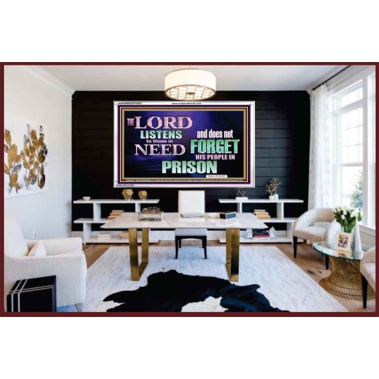 THE LORD NEVER FORGET HIS CHILDREN  Christian Artwork Acrylic Frame  GWARMOUR10507  