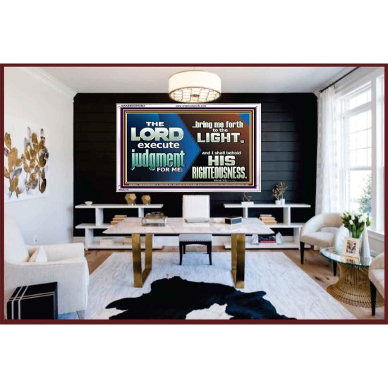 BRING ME FORTH TO THE LIGHT O LORD JEHOVAH  Scripture Art Prints Acrylic Frame  GWARMOUR10563  
