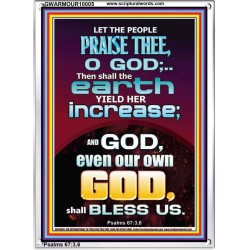 THE EARTH YIELD HER INCREASE  Church Picture  GWARMOUR10005  "12x18"