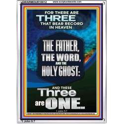 THE THREE THAT BEAR RECORD IN HEAVEN  Righteous Living Christian Portrait  GWARMOUR10012  