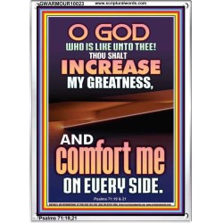 O GOD INCREASE MY GREATNESS  Church Portrait  GWARMOUR10023  "12x18"