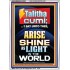 TALITHA CUMI ARISE SHINE AS LIGHT IN THE WORLD  Church Portrait  GWARMOUR10031  "12x18"