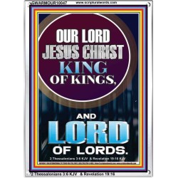 JESUS CHRIST - KING OF KINGS LORD OF LORDS   Bathroom Wall Art  GWARMOUR10047  "12x18"