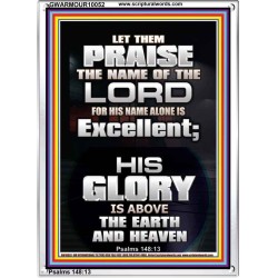 LET THEM PRAISE THE NAME OF THE LORD  Bathroom Wall Art Picture  GWARMOUR10052  "12x18"