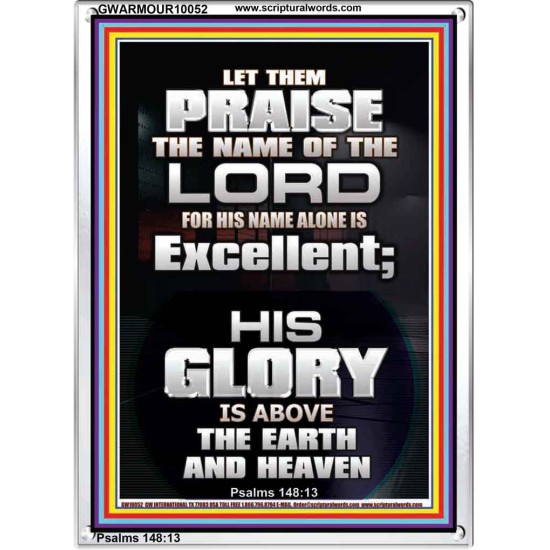 LET THEM PRAISE THE NAME OF THE LORD  Bathroom Wall Art Picture  GWARMOUR10052  