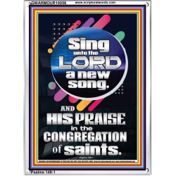 SING UNTO THE LORD A NEW SONG  Biblical Art & Décor Picture  GWARMOUR10056  "12x18"