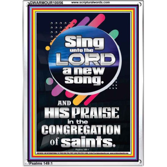SING UNTO THE LORD A NEW SONG  Biblical Art & Décor Picture  GWARMOUR10056  