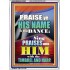 PRAISE HIM IN DANCE, TIMBREL AND HARP  Modern Art Picture  GWARMOUR10057  "12x18"