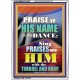 PRAISE HIM IN DANCE, TIMBREL AND HARP  Modern Art Picture  GWARMOUR10057  