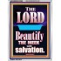 THE MEEK IS BEAUTIFY WITH SALVATION  Scriptural Prints  GWARMOUR10058  "12x18"