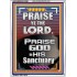 PRAISE GOD IN HIS SANCTUARY  Art & Wall Décor  GWARMOUR10061  "12x18"