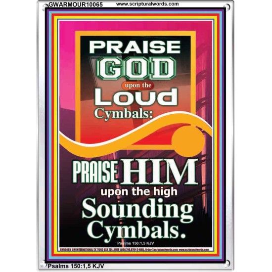 PRAISE HIM WITH LOUD CYMBALS  Bible Verse Online  GWARMOUR10065  