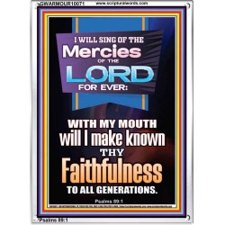 SING OF THE MERCY OF THE LORD  Décor Art Work  GWARMOUR10071  "12x18"