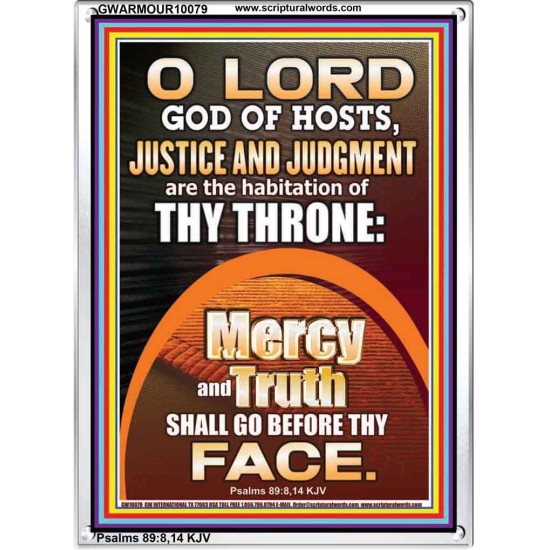 JUSTICE AND JUDGEMENT THE HABITATION OF YOUR THRONE O LORD  New Wall Décor  GWARMOUR10079  