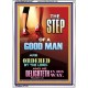 THE STEP OF A GOOD MAN  Contemporary Christian Wall Art  GWARMOUR10477  