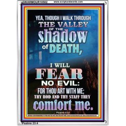 WALK THROUGH THE VALLEY OF THE SHADOW OF DEATH  Scripture Art  GWARMOUR10502  "12x18"