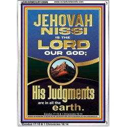 JEHOVAH NISSI IS THE LORD OUR GOD  Christian Paintings  GWARMOUR10696  "12x18"
