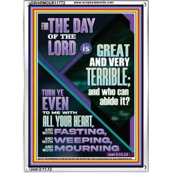 THE GREAT DAY OF THE LORD  Sciptural Décor  GWARMOUR11772  "12x18"