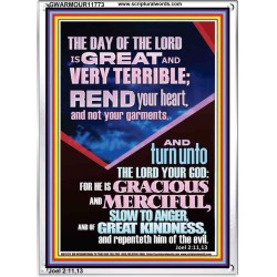 REND YOUR HEART AND NOT YOUR GARMENTS  Contemporary Christian Wall Art Portrait  GWARMOUR11773  "12x18"