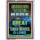 CONSIDER MINE AFFLICTION O LORD MY GOD  Christian Quote Portrait  GWARMOUR11782  