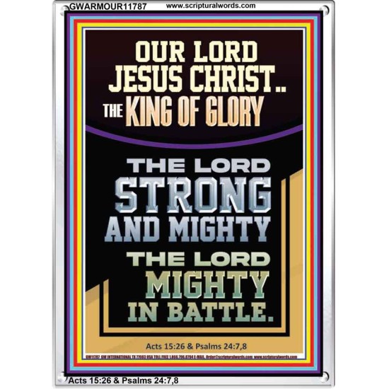 THE LORD STRONG AND MIGHTY THE LORD MIGHTY IN BATTLE  Scripture Art  GWARMOUR11787  