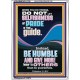 DO NOT LET SELFISHNESS OR PRIDE BE YOUR GUIDE BE HUMBLE  Contemporary Christian Wall Art Portrait  GWARMOUR11789  
