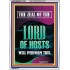 THE ZEAL OF THE LORD OF HOSTS WILL PERFORM THIS  Contemporary Christian Wall Art  GWARMOUR11791  "12x18"