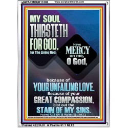 BECAUSE OF YOUR UNFAILING LOVE AND GREAT COMPASSION  Bible Verse Portrait  GWARMOUR11808  "12x18"