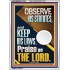 OBSERVE HIS STATUTES AND KEEP ALL HIS LAWS  Wall & Art Décor  GWARMOUR11812  "12x18"