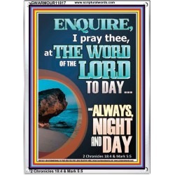 STUDY THE WORD OF THE LORD DAY AND NIGHT  Large Wall Accents & Wall Portrait  GWARMOUR11817  "12x18"