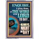 STUDY THE WORD OF THE LORD DAY AND NIGHT  Large Wall Accents & Wall Portrait  GWARMOUR11817  