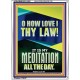 MAKE THE LAW OF THE LORD THY MEDITATION DAY AND NIGHT  Custom Wall Décor  GWARMOUR11825  