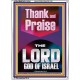 THANK AND PRAISE THE LORD GOD  Custom Christian Wall Art  GWARMOUR11834  