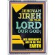 JEHOVAH JIREH HIS JUDGEMENT ARE IN ALL THE EARTH  Custom Wall Décor  GWARMOUR11840  