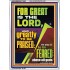 THE LORD IS GREATLY TO BE PRAISED  Custom Inspiration Scriptural Art Portrait  GWARMOUR11847  "12x18"