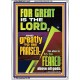 THE LORD IS GREATLY TO BE PRAISED  Custom Inspiration Scriptural Art Portrait  GWARMOUR11847  