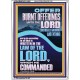 OFFER BURNT OFFERINGS UNTO THE LORD  Custom Inspiration Bible Verse Portrait  GWARMOUR11850  