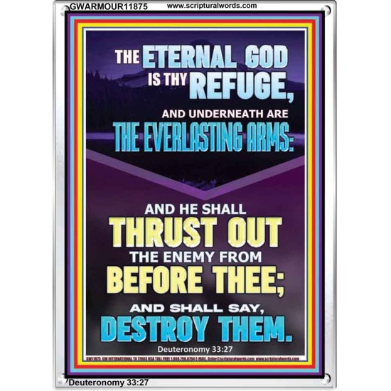 THE EVERLASTING ARMS OF JEHOVAH  Printable Bible Verse to Portrait  GWARMOUR11875  
