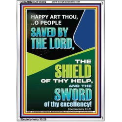 O PEOPLE SAVED BY THE LORD  Printable Bible Verse to Portrait  GWARMOUR11876  "12x18"