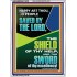 O PEOPLE SAVED BY THE LORD  Printable Bible Verse to Portrait  GWARMOUR11876  "12x18"