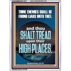 THINE ENEMIES SHALL BE FOUND LIARS UNTO THEE  Printable Bible Verses to Portrait  GWARMOUR11877  