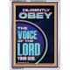 DILIGENTLY OBEY THE VOICE OF THE LORD OUR GOD  Unique Power Bible Portrait  GWARMOUR11901  