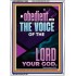 BE OBEDIENT UNTO THE VOICE OF THE LORD OUR GOD  Righteous Living Christian Portrait  GWARMOUR11903  "12x18"