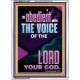 BE OBEDIENT UNTO THE VOICE OF THE LORD OUR GOD  Righteous Living Christian Portrait  GWARMOUR11903  