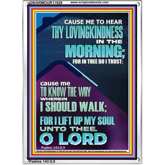 LET ME EXPERIENCE THY LOVINGKINDNESS IN THE MORNING  Unique Power Bible Portrait  GWARMOUR11928  