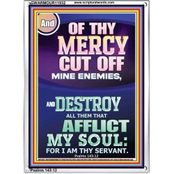 DESTROY ALL THEM THAT AFFLICT MY SOUL   Church Portrait  GWARMOUR11932  "12x18"