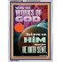 WORK THE WORKS OF GOD  Eternal Power Portrait  GWARMOUR11949  "12x18"